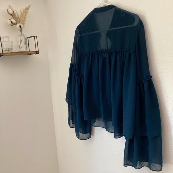 Ecote Chiffon Bell Sleeve Top from Urban Outfitters - Picture 7 of 7